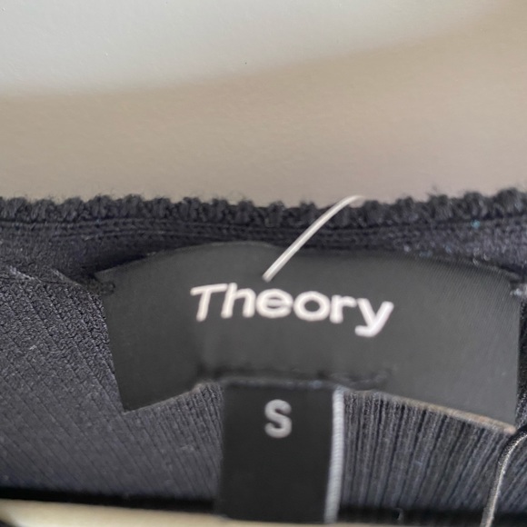 NWT Theory Gemina J. Prosecco Ribbed Flared Dress Size Small - Picture 5 of 5